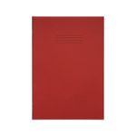 Rhino Exercise Book Plain 48 Pages A4+ Red (Pack of 50) VDU048-010-0