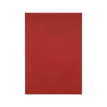 Rhino Exercise Book 8mm Ruled with Margin 80 Pages A4+ Red (Pack of 50) VDU080-200-4