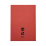 Rhino Exercise Book 80 Page 13x9in 8mm Ruled Red Contract (Pack of 50) VDUV080-200-6