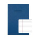 Rhino Exercise Book 80 Page 13x9in 8mm Ruled Dark Blue Contract (Pack of 50) VDUV080-277-4