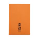 Rhino Exercise Book 80 Page A4 8mm Ruled Orange Contract (Pack of 50) VEXV668-1465-2