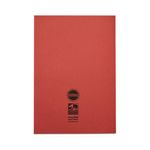 Rhino Exercise Book 80 Page A4 8mm Ruled Red Contract (Pack of 50) VEXV668-495-0