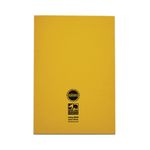 Rhino Exercise Book 80 Page A4 8mm Ruled Yellow Contract (Pack of 50) VEXV668-945-0