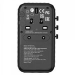 Verbatim UTA-06 GaN III Universal Travel Adapter 2x USB-C PD 100W + QC4+/2x USB-A QC 3.0 Black 32121