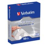 Verbatim CD/DVD Sleeves Paper (50 Pack) 49992