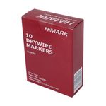 Black Whiteboard Marker Pens Bullet Tip (Pack of 10) WB15 804032