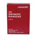 Blue Whiteboard Marker Pens Bullet Tip (Pack of 10) WB15 804001