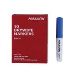 Blue Whiteboard Marker Pens Bullet Tip (Pack of 10) WB15 804001
