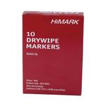 Red Whiteboard Marker Pens Bullet Tip (Pack of 10) WB15 804025