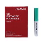 Green Whiteboard Marker Pens Bullet Tip (Pack of 10) WB15 804018