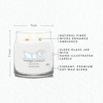 Yankee Candle Signature Medium Jar 368g Clean Cotton (Pack of 4) 1630645E