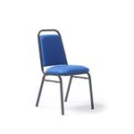 Yin classic back banqueting stacking chair - blue