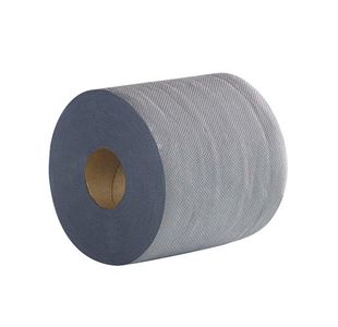 2Work Centrefeed Roll 2-Ply 500 Sheets Blue (Pack of 6) 2W03010