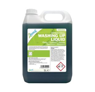 2Work Antibacterial Washing Up Liquid 5 Litre 2W04022