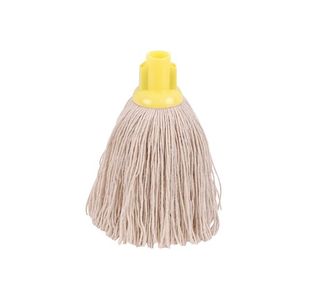 2Work Twine Rough Socket Mop 12oz Yellow (Pack of 10) 2W04294
