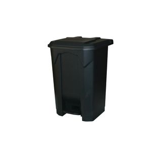 2Work Pedal Bin 80 Litre 410x470x670mm Grey 2W10787