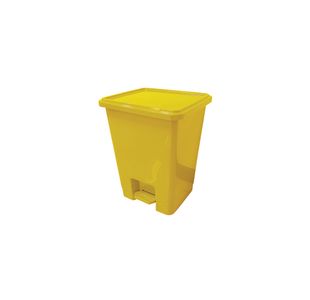 2Work Pedal Bins 15 Litre Yellow Pack of 3 2W10792