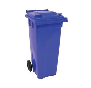 2Work Wheelie Bin 120 Litre Blue 2W10832