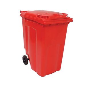 2Work Wheelie Bin 360 Litre Red 2W10851