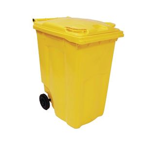 2Work Wheelie Bin 360 Litre Yellow 2W10852