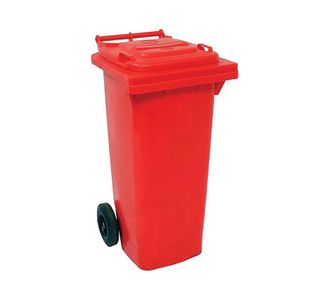 2Work Wheelie Bin 80 Litre Red 2W10856