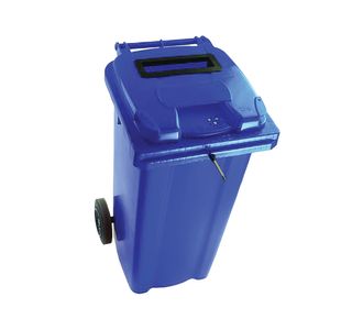 2Work Wheelie Bin Waste Slot Lid 120 Litre Blue 2W10871