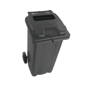 2Work Wheelie Bin Waste Slot Lid 120 Litre Grey 2W10873