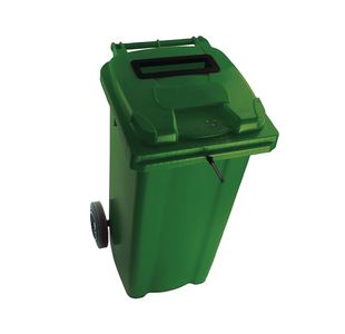 2Work Wheelie Bin Waste Slot Lid 240 Litre Green 2W10881