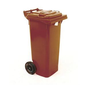 2Work Wheelie Bin 80 Litre Brown 2W10913