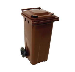 2Work Wheelie Bin 120 Litre Brown 2W10914