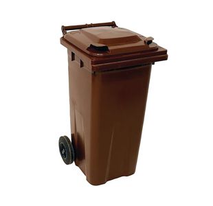 2Work Wheelie Bin 140 Litre Brown 2W10915
