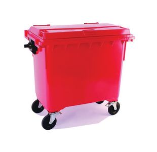 2Work Wheelie Bin 660 Litre Red 2W10918