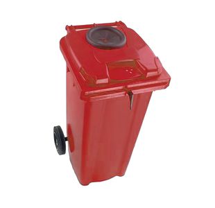 2Work Wheelie Bin 240 Litre with Bottle Bank Aperture and Lock 2W10933