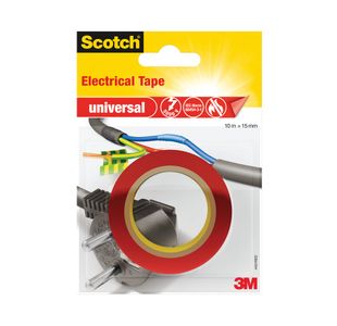 Scotch Electrical Tape Red 10m x 15mm 712675