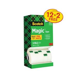 Scotch Magic Tape 810 Tower Pack 19mm x 33m (14 Pack) 81933R14