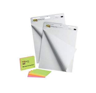 Post-it Super Sticky Meeting Chart Bundle 559P 2 Meeting Charts + 4 Note Pads (Pack of 6) 559X