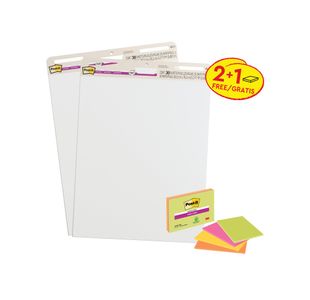 Post-it Super Sticky Meeting Chart/Meeting Notes Pack of 3 7100408818