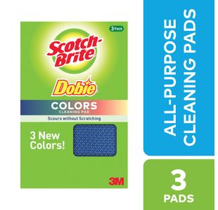 Scotch-Brite Dobie Colours All Purpose Pad 111x68x14mm (Pack of 3) 7100160583