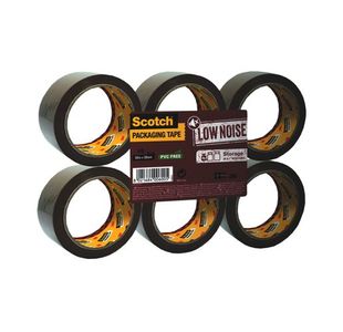 Scotch Packaging Tape Low Noise 48mmx66m Brown (Pack of 6) 3120B4866