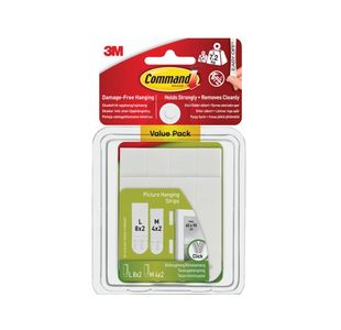 3M Command Pairs of Picture Hanging Strips Value Pack (Pack of 12) 17209