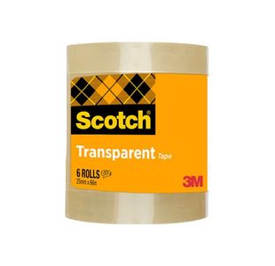 Scotch 508 Transparent Tape 25mm x 66m  (Pack 6) - 7100336166
