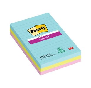 Post-it Notes Super Sticky 101x152mm Cosmic (Pack of 3) 4690-SS3-MIA