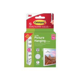 Command Picture Hanging Strips 12 Pairs Large White (Pack of 24) 7100336849
