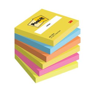 Post-it Notes 76x76mm Energetic Colour Collection (Pack of 6) 50021