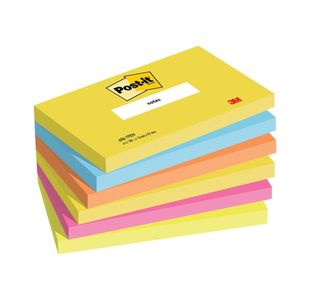 Post-it Notes 76x127mm Energy Colours (Pack of 6) 655TF