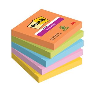 Post-it Super Sticky Notes Boost 76x76mm 90 Sheet (Pack of 5) 7100258933