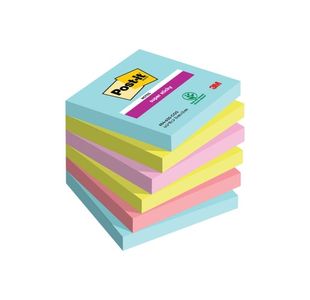 Post-it Super Sticky Notes 76x76mm 90 Sheets Cosmic (Pack of 6) 654-6SS-COS