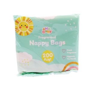 4My Baby Fragranced Nappy Bags x200 (Pack of 24) 900341CASE
