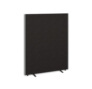 Floor standing fabric screen 1500mm high x 1200mm wide - black