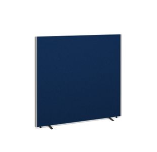Floor standing fabric screen 1500mm high x 1600mm wide - blue